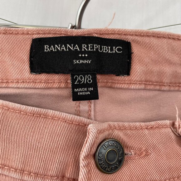 Banana Republic Pink Skinny Jeans Size 29/8 - Picture 5 of 10